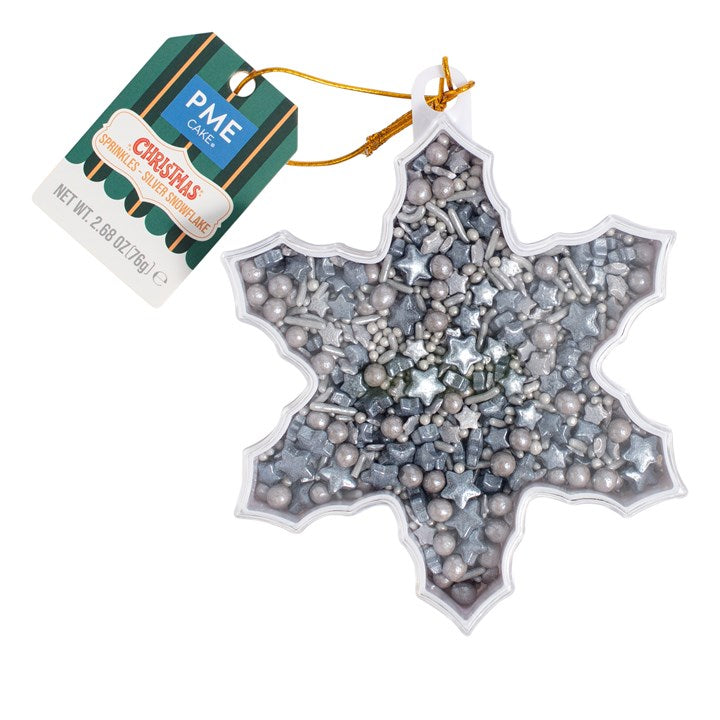 Silver Snowflake Sprinkles