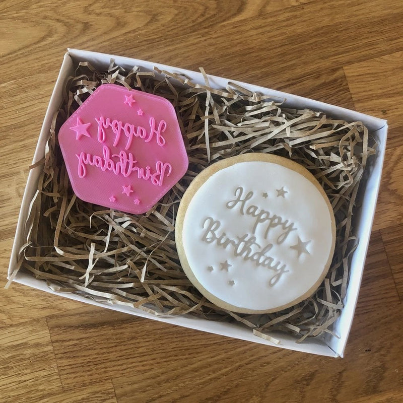 Happy Birthday with Stars Embosser (Lissie Lou)