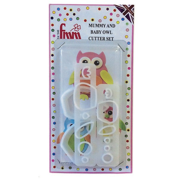 Mummy & Baby Owl FMM Cutter