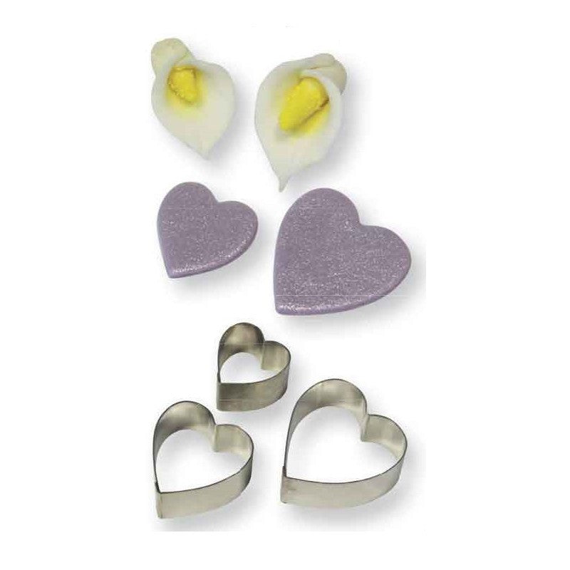 PME-Metal Flower/Leaves - Heart/Arum Lily