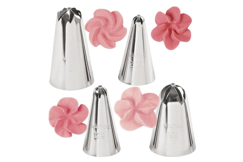 Wilton Piping Nozzles - Drop Flowers Tip Set