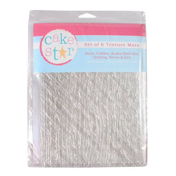 Cake Star Texture mats (Set of 6)