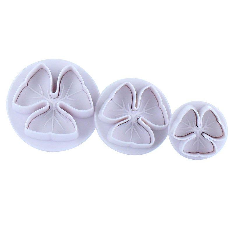 Cake Star petal Flower Plunger Cutters, Set of 3
