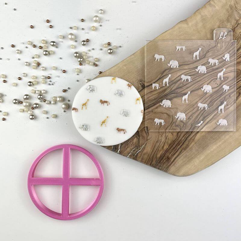 Jungle Animal Print Texture Tile (Lissie Lou)