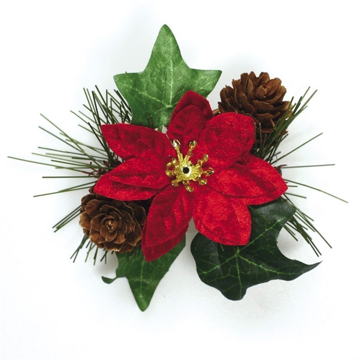 Poinsettia and Ivy Spray