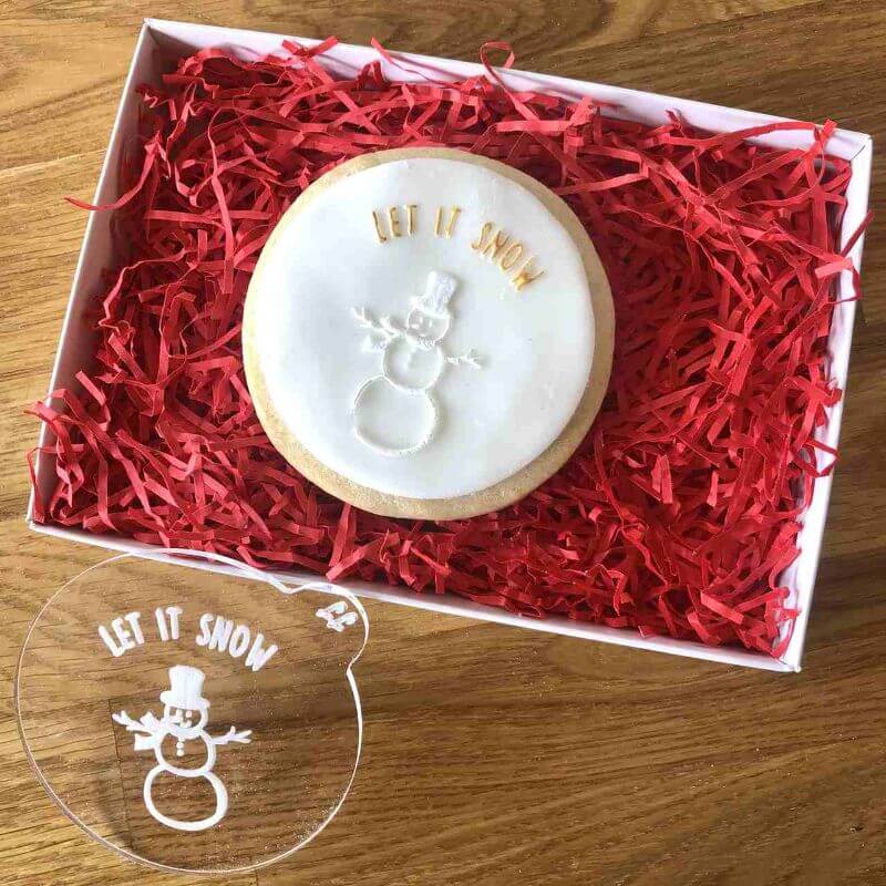 Let it Snow Snowman Cookie Embosser (Lissie Lou)