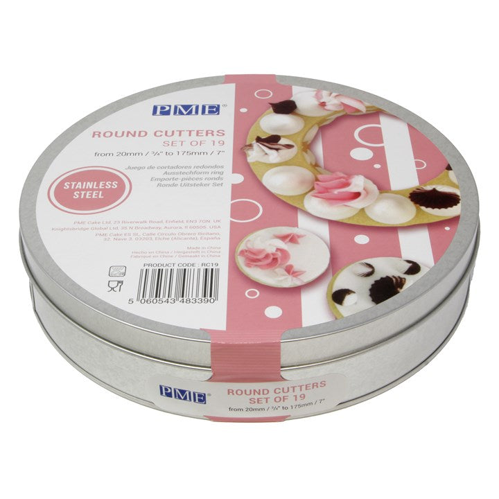 PME Round Stainless Steel Cutters