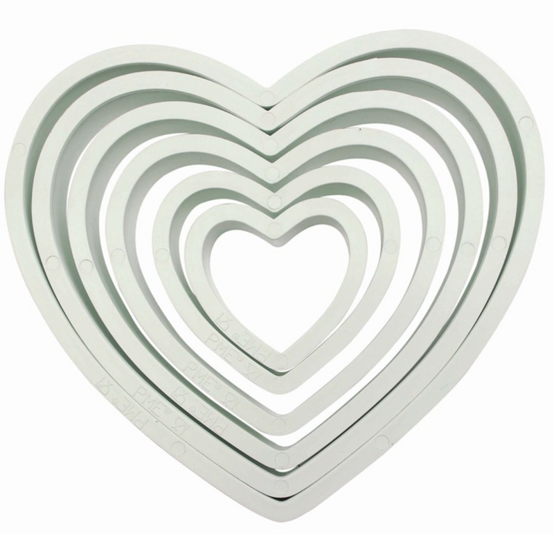 PME Heart Cutters - Set of 6