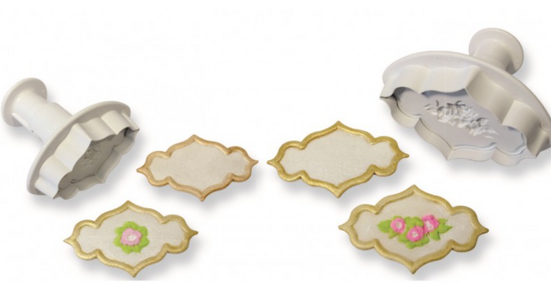 PME Plaque Rose & Plain Cutters (Small)