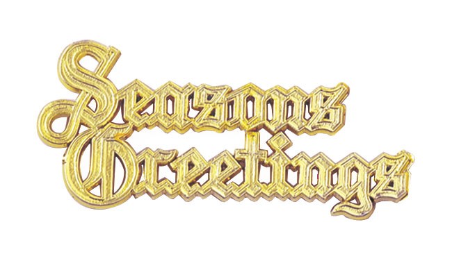 Seasons Greetings Gold