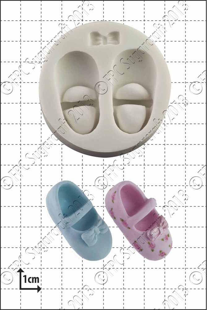 Baby Shoe and Bow FPC Mould(C010)