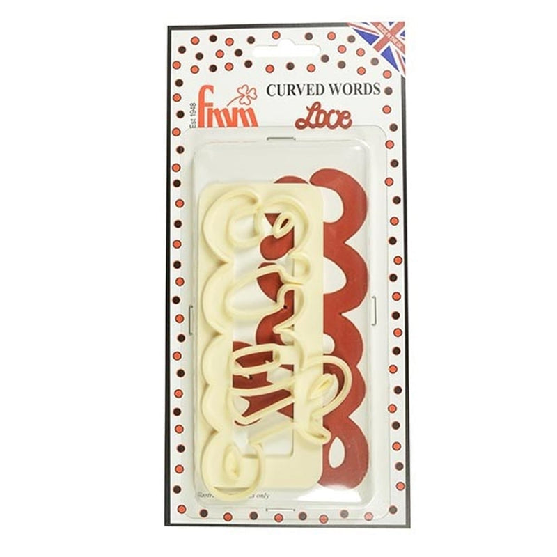 FMM Love Curved Words Cutter