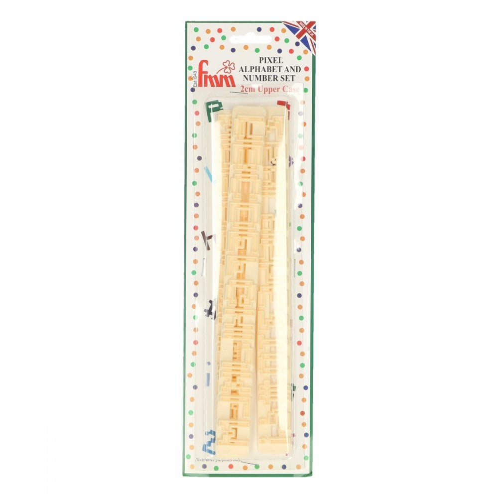 FMM Pixel Alphabet and Number Tappit Cutters