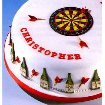 Patchwork Cutters Dartboard and Dart