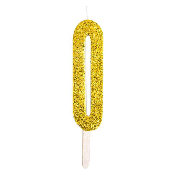 Glitter Number Candles