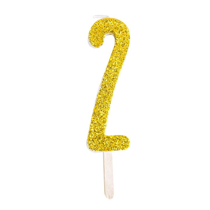 Glitter Number Candles