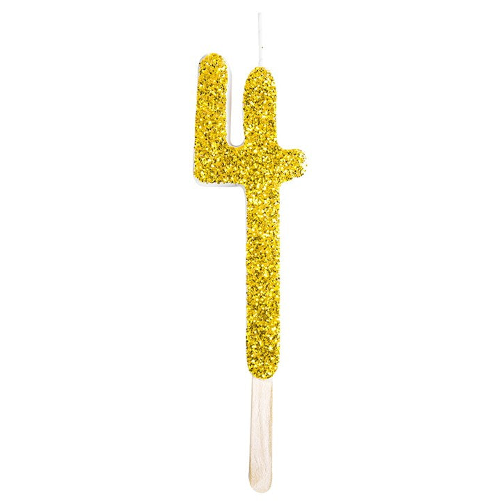 Glitter Number Candles