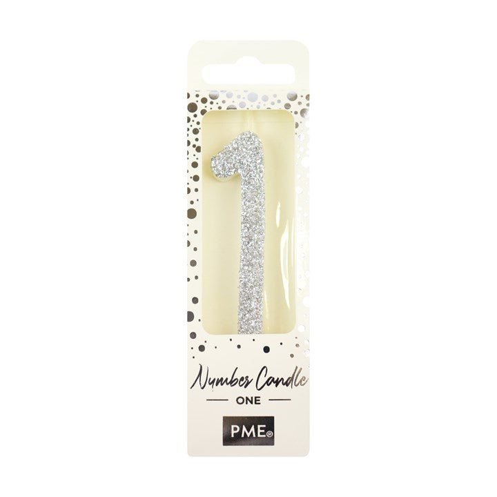 Glitter Number Candles