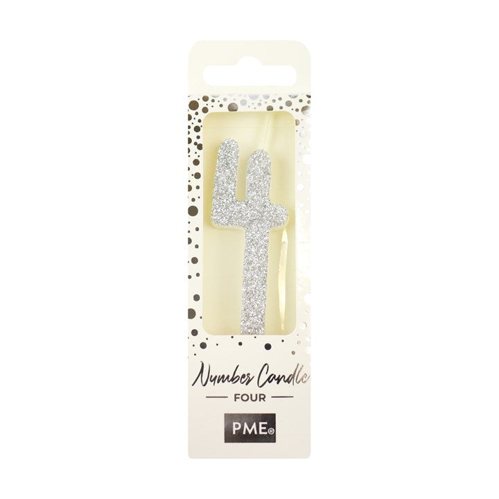 Glitter Number Candles