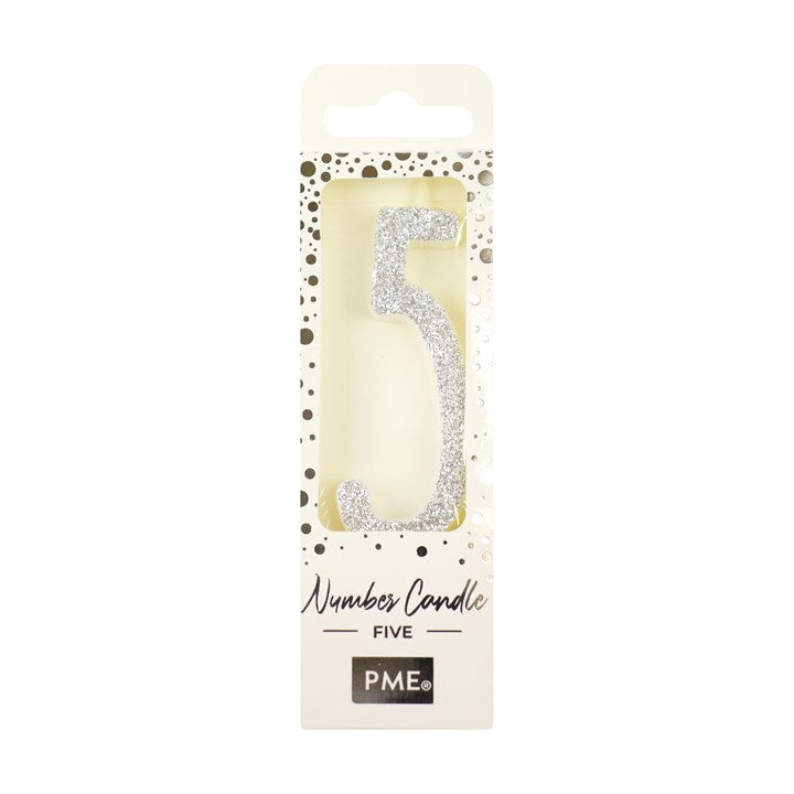 Glitter Number Candles