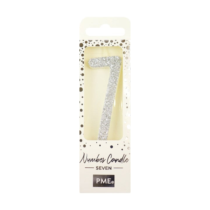 Glitter Number Candles