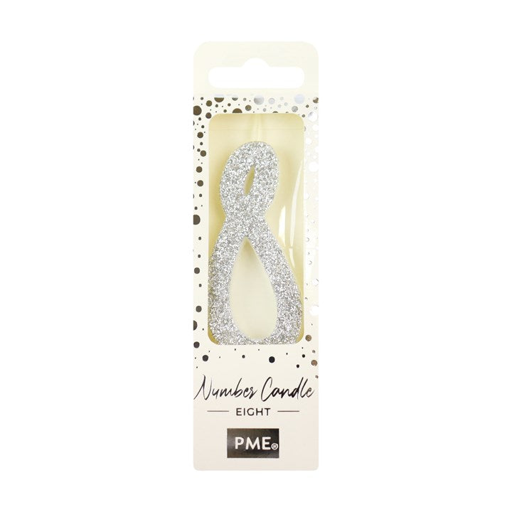 Glitter Number Candles