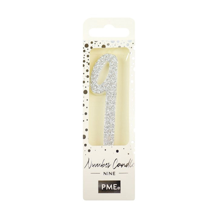 Glitter Number Candles
