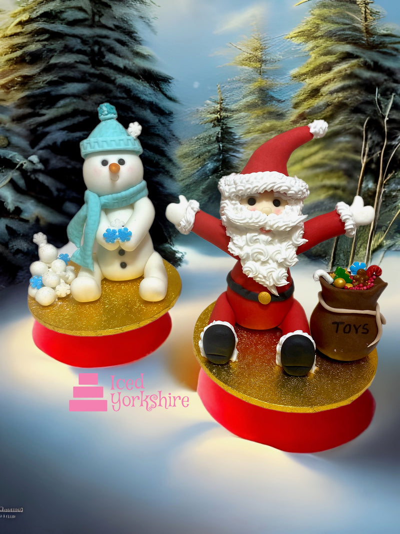 Festive Santa & Snowman Toppers 2023
