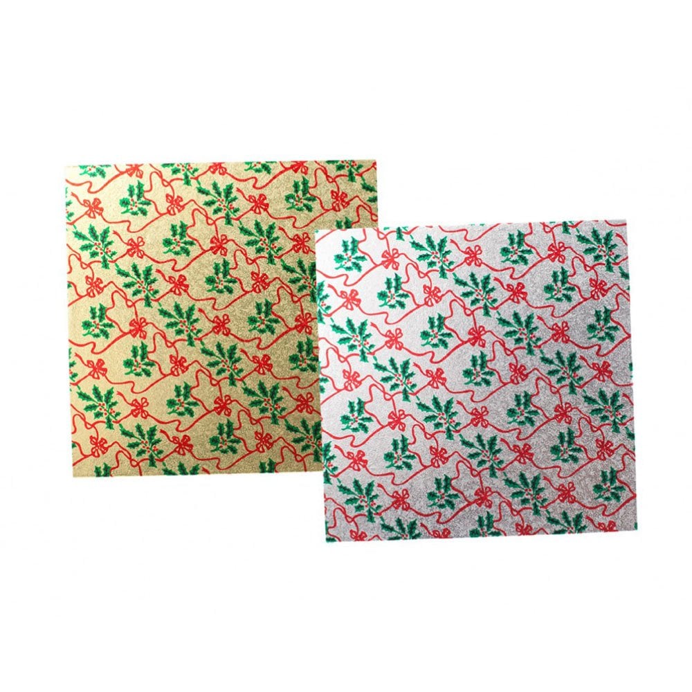 Christmas Double Thick Square Cake Card