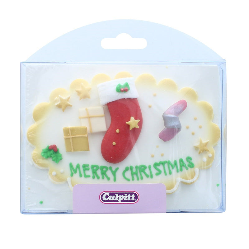 Merry Christmas Sugar Plaque