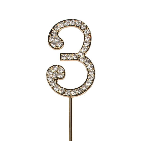 Cake star  Diamante Numbers (45mm)