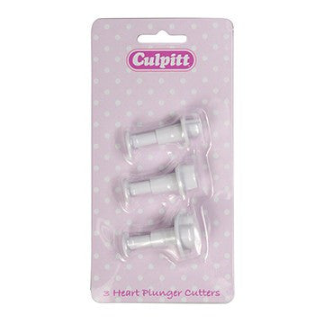 Culpitt Plastic Cutter Heart 3 piece