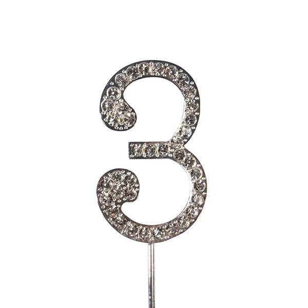 Cake star  Diamante Numbers (45mm)