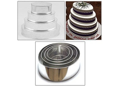 Eurotins Shaped Metal Cake Tins, Sets of 4