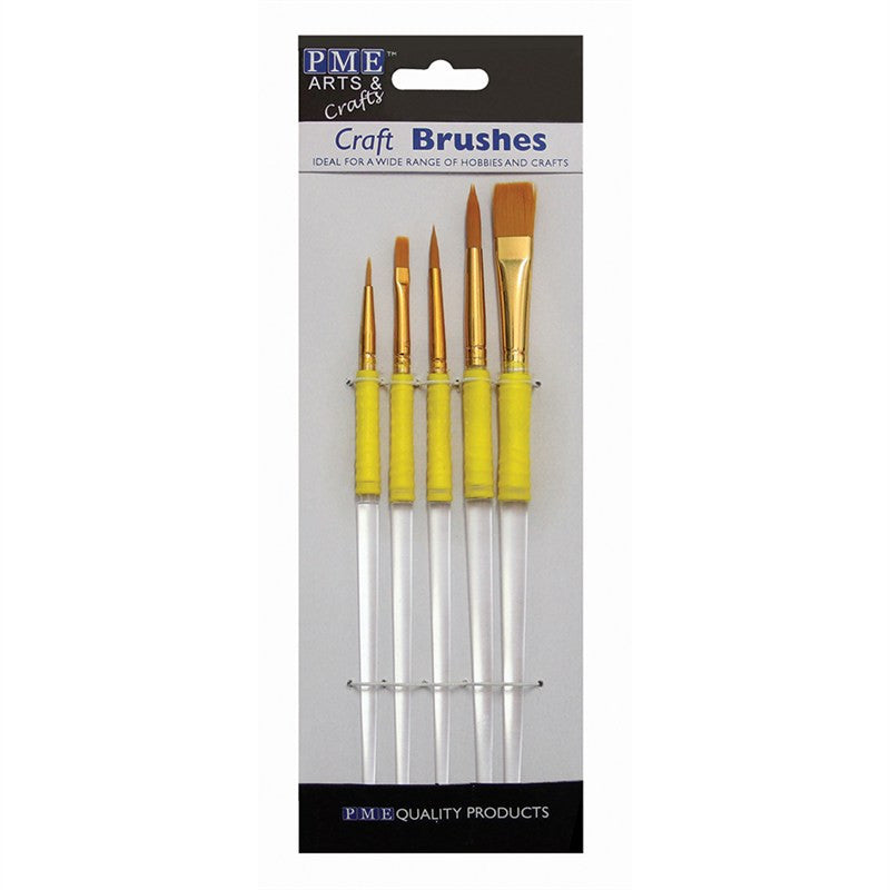 PME Nylon Craft Brushes - Set of 5