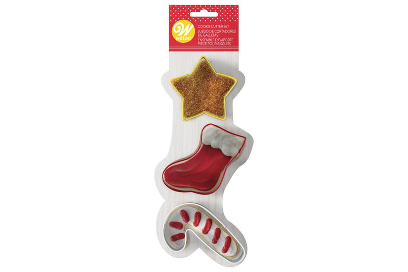 Christmas Star,Stocking and Candy Cane Cutters