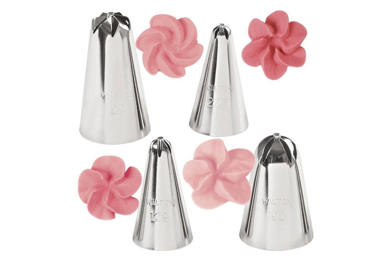 Wilton Piping Nozzles - Drop Flowers Tip Set