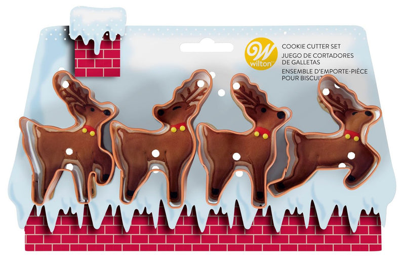 Reindeer Cookie Cutters Set 4