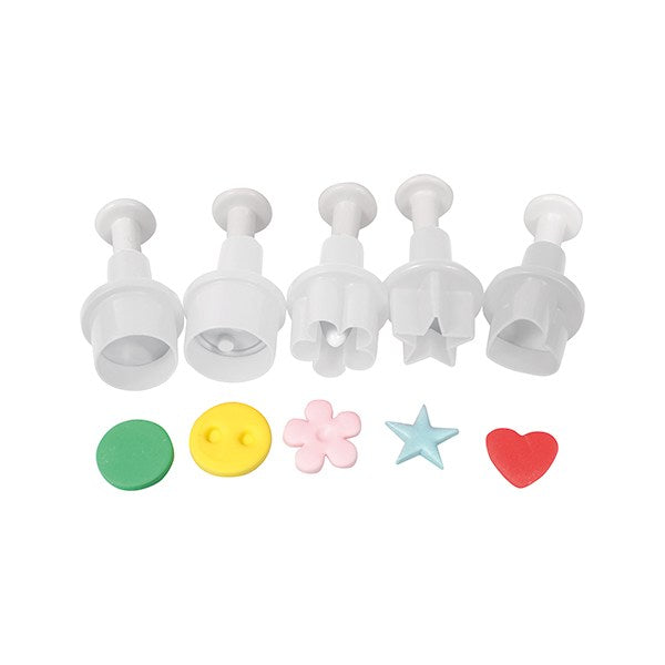 Cake Star Five Piece Mini Plunger Cutter Set