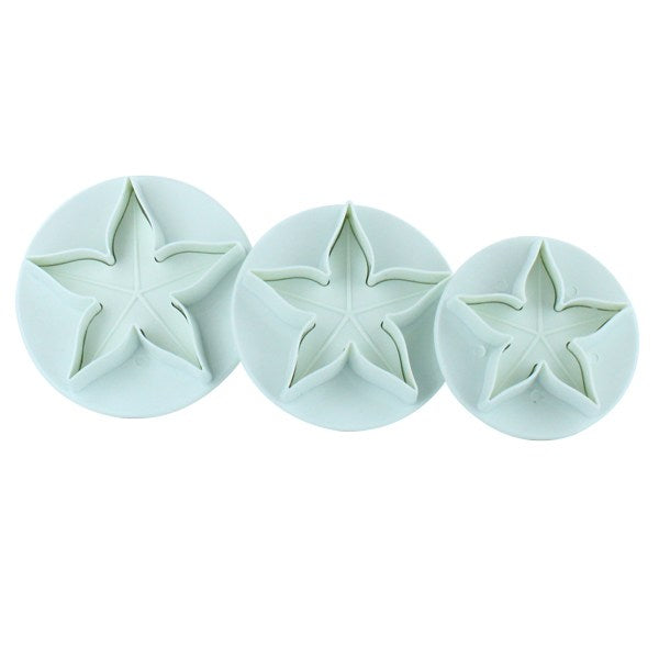 Cake Star Large Calyx Plunger Cutters, Set of 3