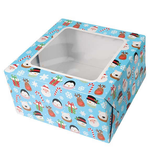 Christmas Windowed Cake and Mince Pie Boxes
