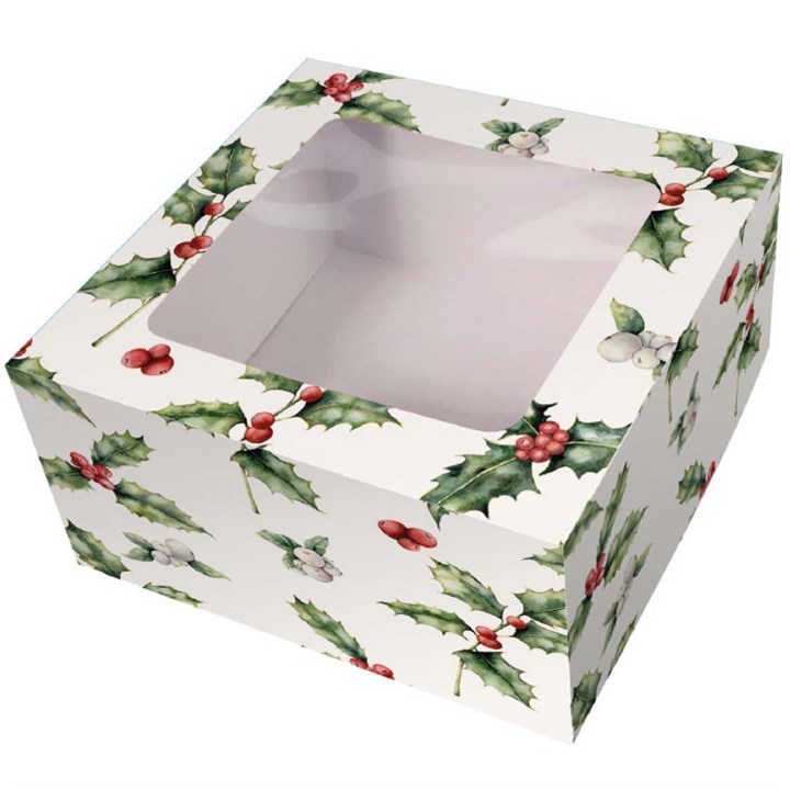 Christmas Windowed Cake and Mince Pie Boxes