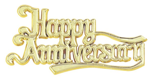 Gold/Silver Happy Anniversary