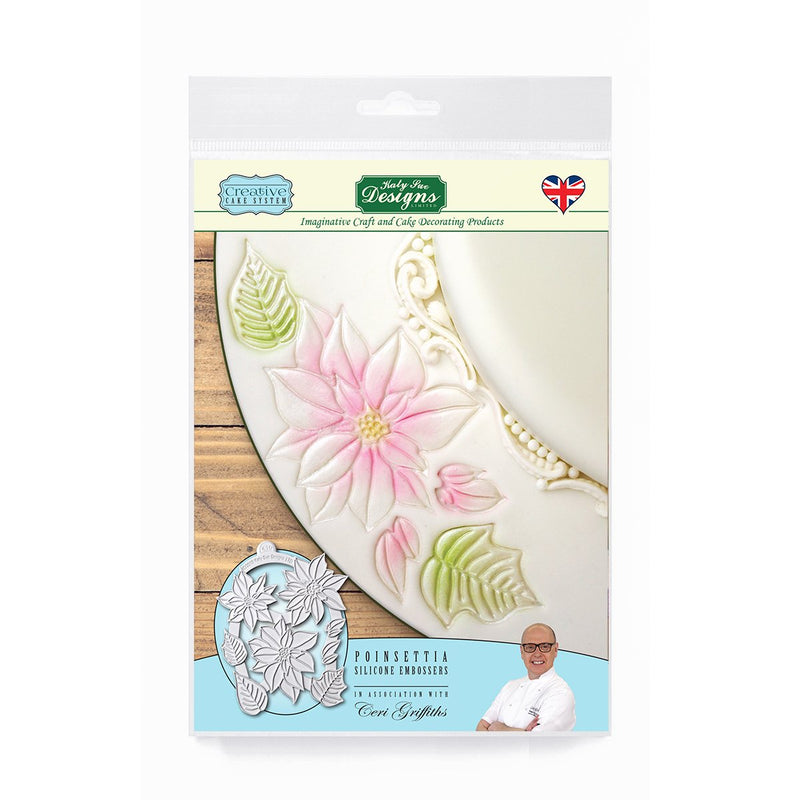 Katy Sue Poinsettia Silicone Embosser