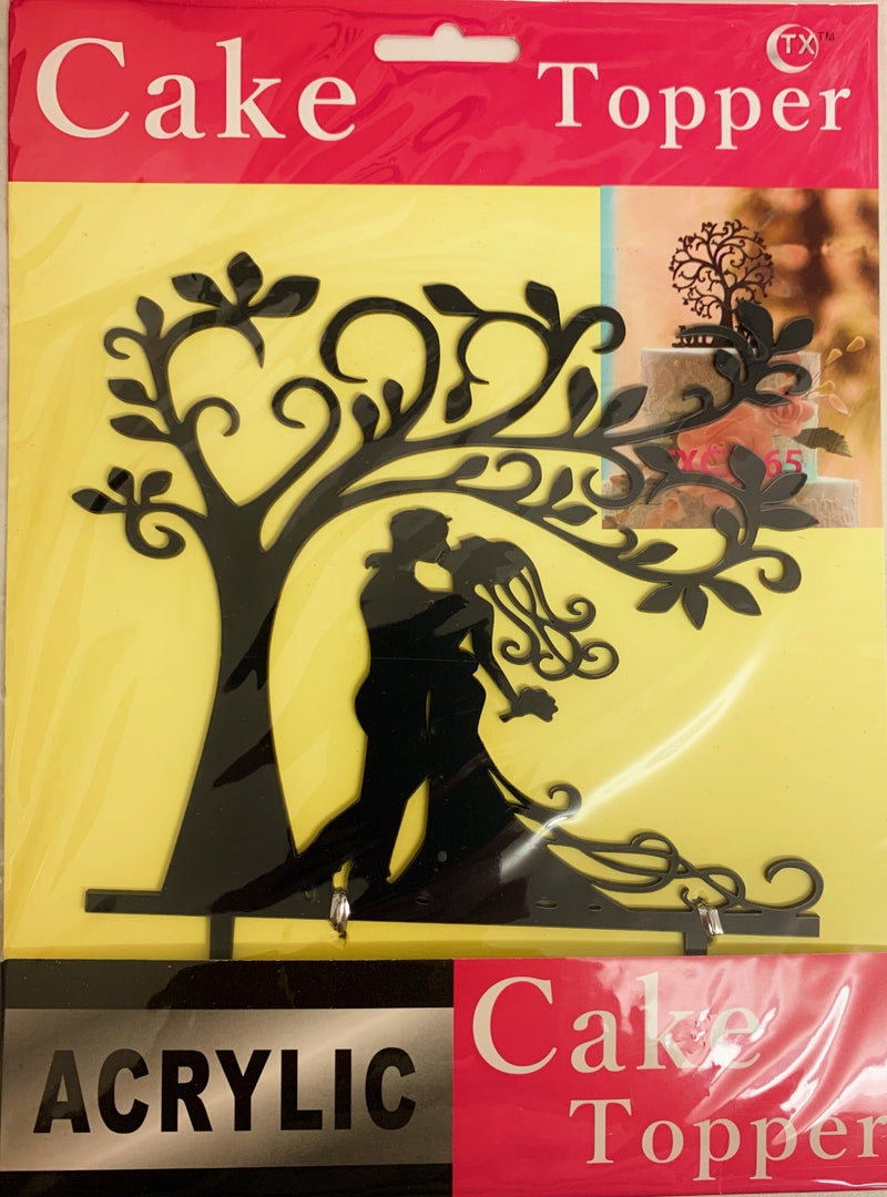 Black Silhouette Couple Tree