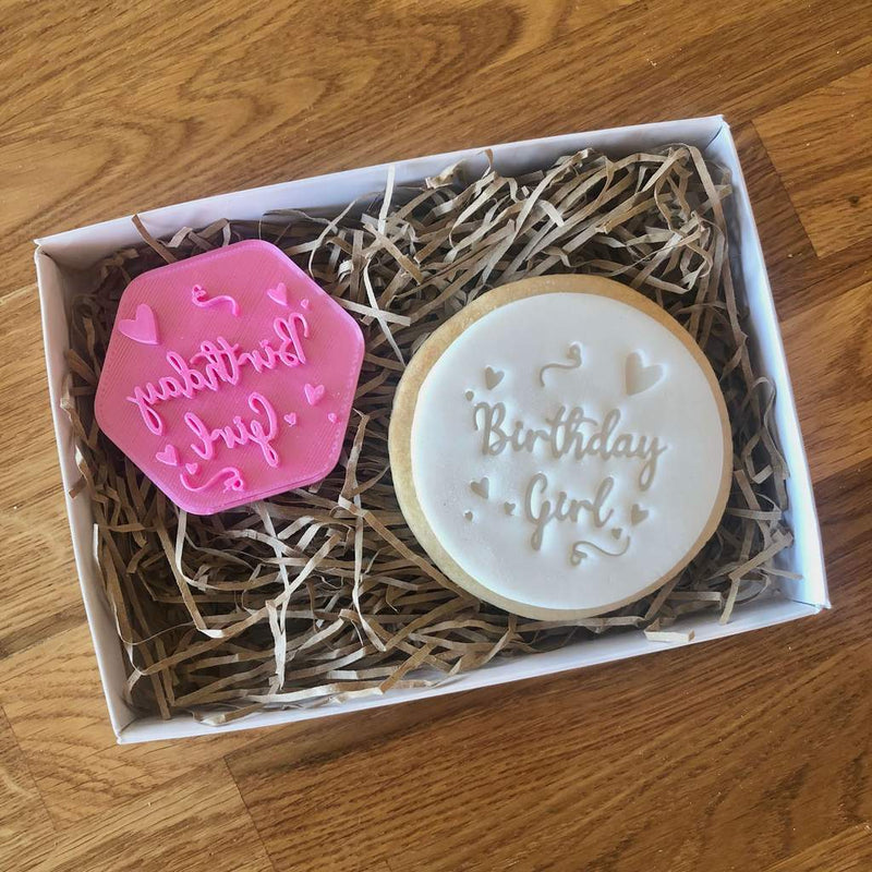 Birthday Girls Cookie Stamps with Hearts (Lissie Lou)
