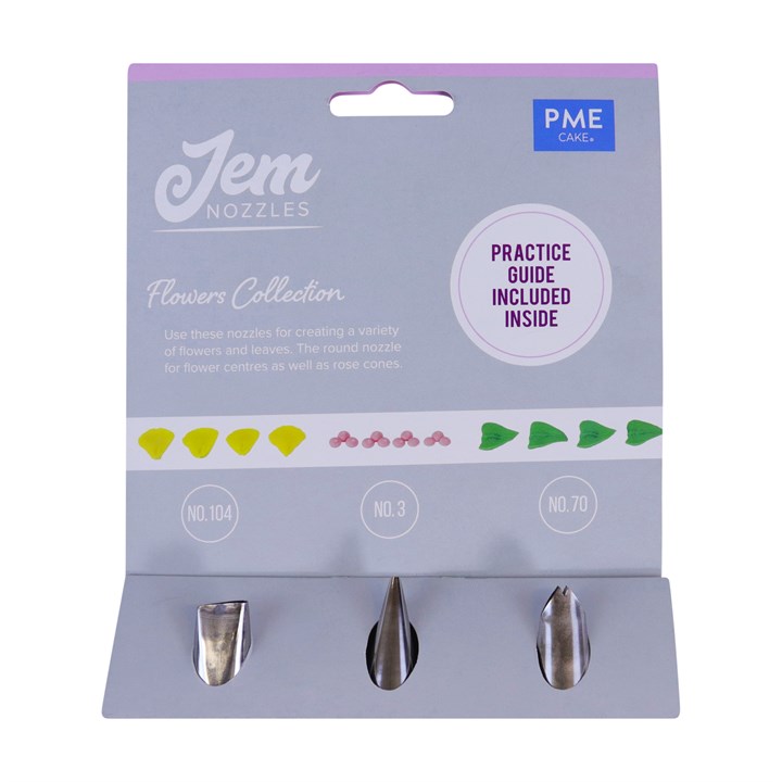 Jem Nozzles Set Flowers Collection Pack Of 3