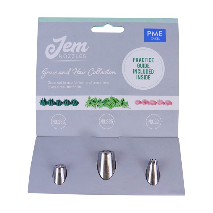 Jem Nozzles Set - Grass and Hair Collection Pack of 3
