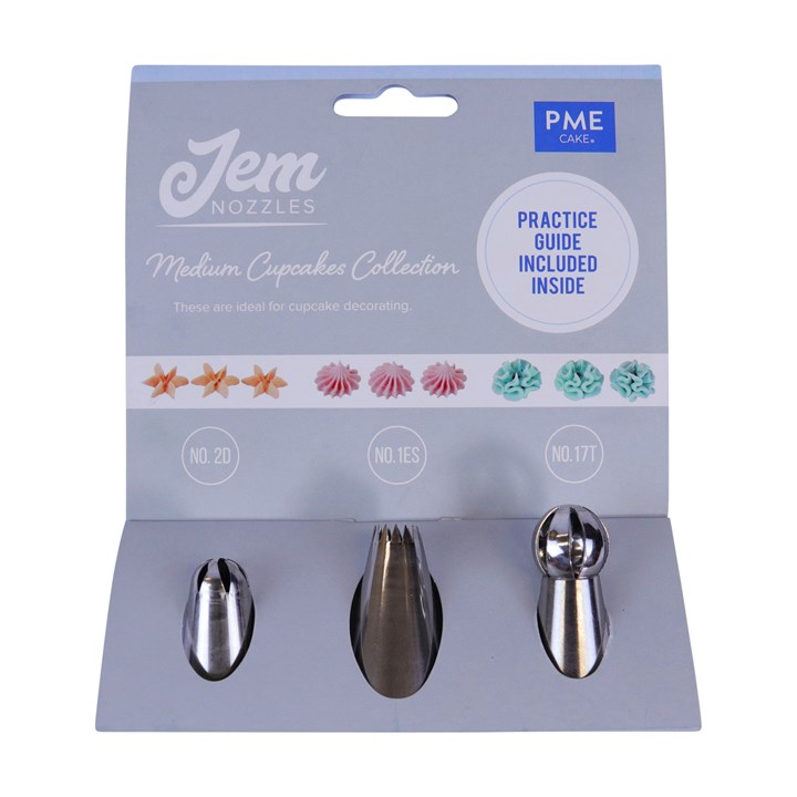 Jem Nozzles Set - Medium Cupcake Collection Set of 3