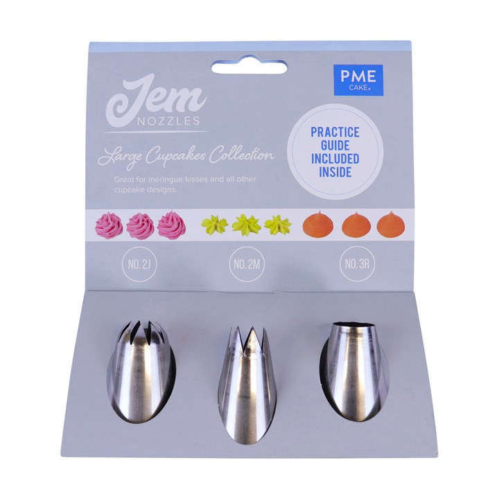 Jem Nozzles Set Large Cupcake Collection Set of 3